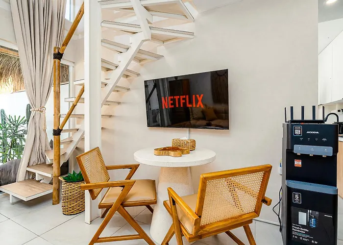 Aesthetic 1br Mezzanine Casa Vanille With Private Pool Near -bali *