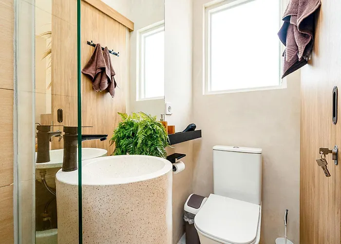 别墅 Aesthetic 1br Mezzanine Casa Vanille With Private Pool Near -bali 乌鲁瓦图