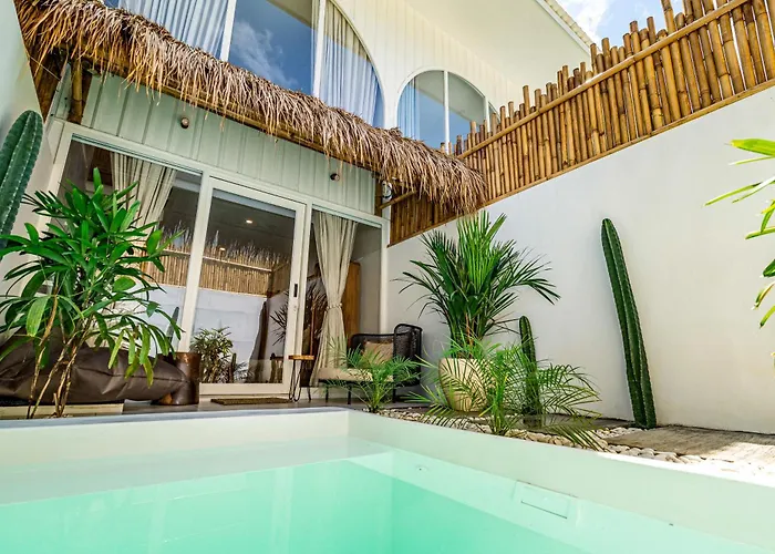 Aesthetic 1br Mezzanine Casa Vanille With Private Pool Near -bali