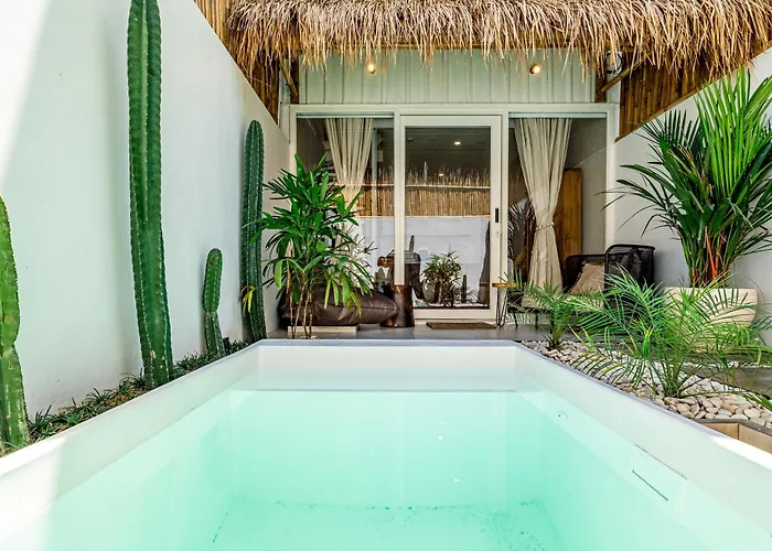 别墅 Aesthetic 1br Mezzanine Casa Vanille With Private Pool Near -bali 乌鲁瓦图